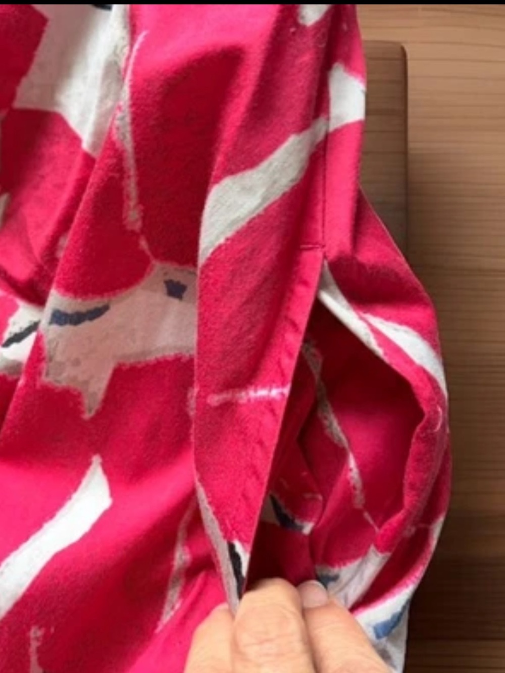NIC + ZOE Dress Small Red Bold Petals Jessie Stretch Cotton SPRING Shirtdress - Picture 8 of 16